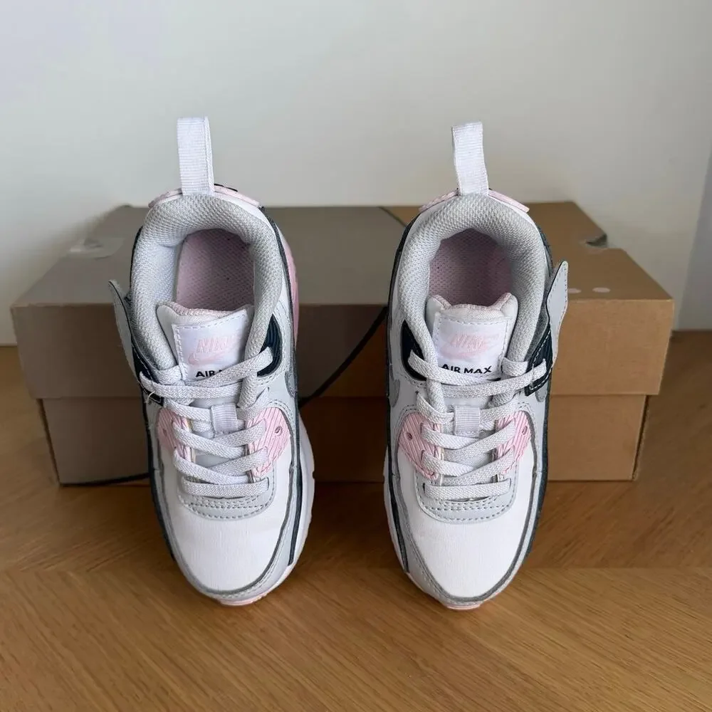 Nike Air Max 90 Easyon ‘White/Pink Toddler Sneakers- SZ 10 C